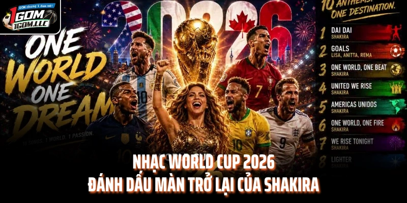 Nhạc World Cup 2026 đánh dấu màn trở lại của Shakira