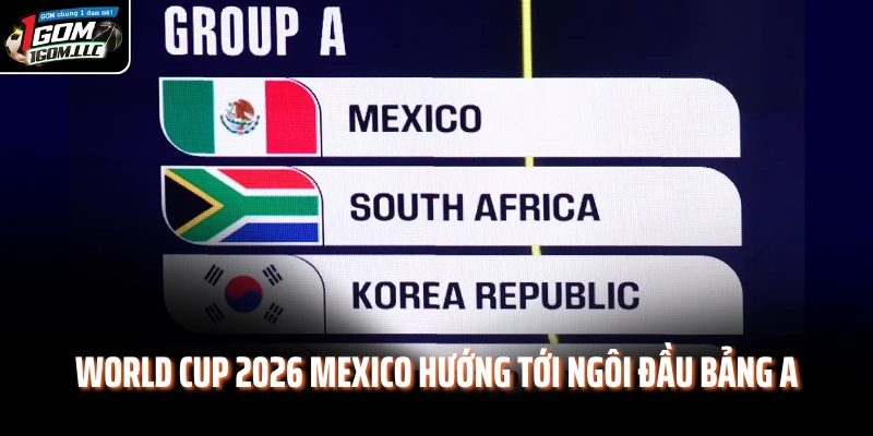 World Cup 2026 Mexico hướng tới ngôi đầu bảng A